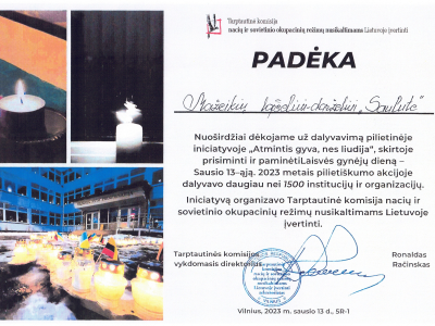PADĖKA PADĖKA