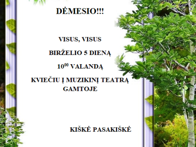 Kvietimas į muzikinį teatrą Kvietimas į muzikinį teatrą