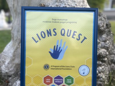 Džiaugiamės tapę Lions Quest mokykla