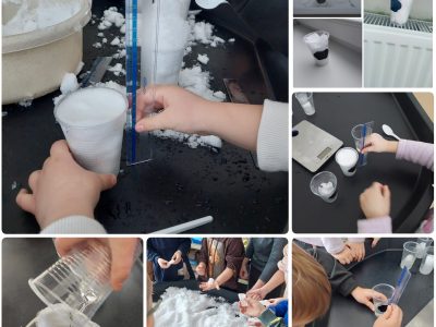 STEAM sniego laboratorija