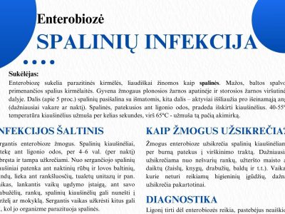 Visuomenės sveikatos specialistės informacija