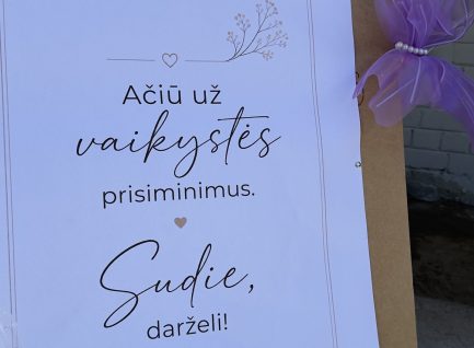 Priešmokyklinukai atsisveikino su darželiu